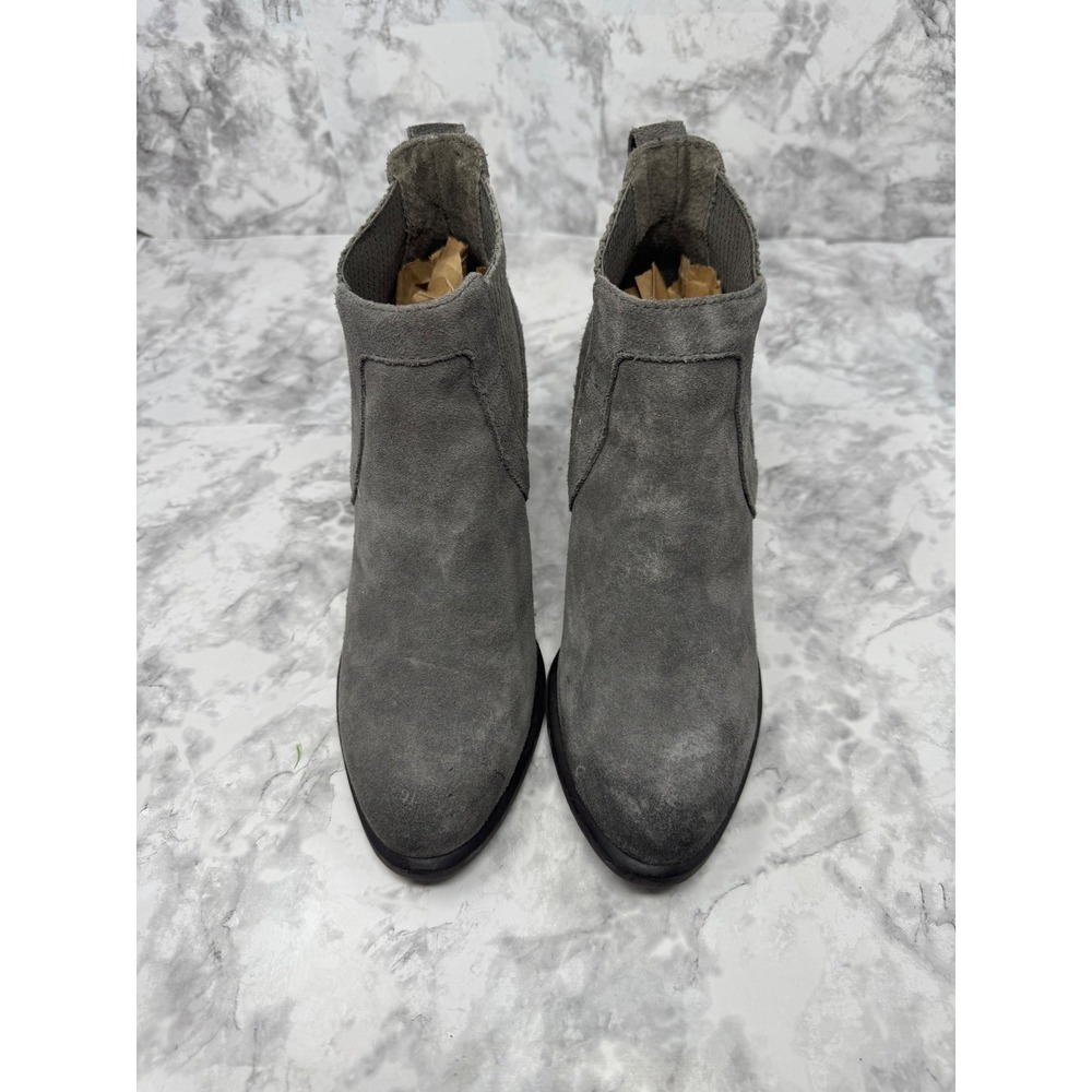 UGG Bonham Grey Suede Chelsea Ankle Boots Block Heel 1013893 Womens 9 - Picture 3 of 8